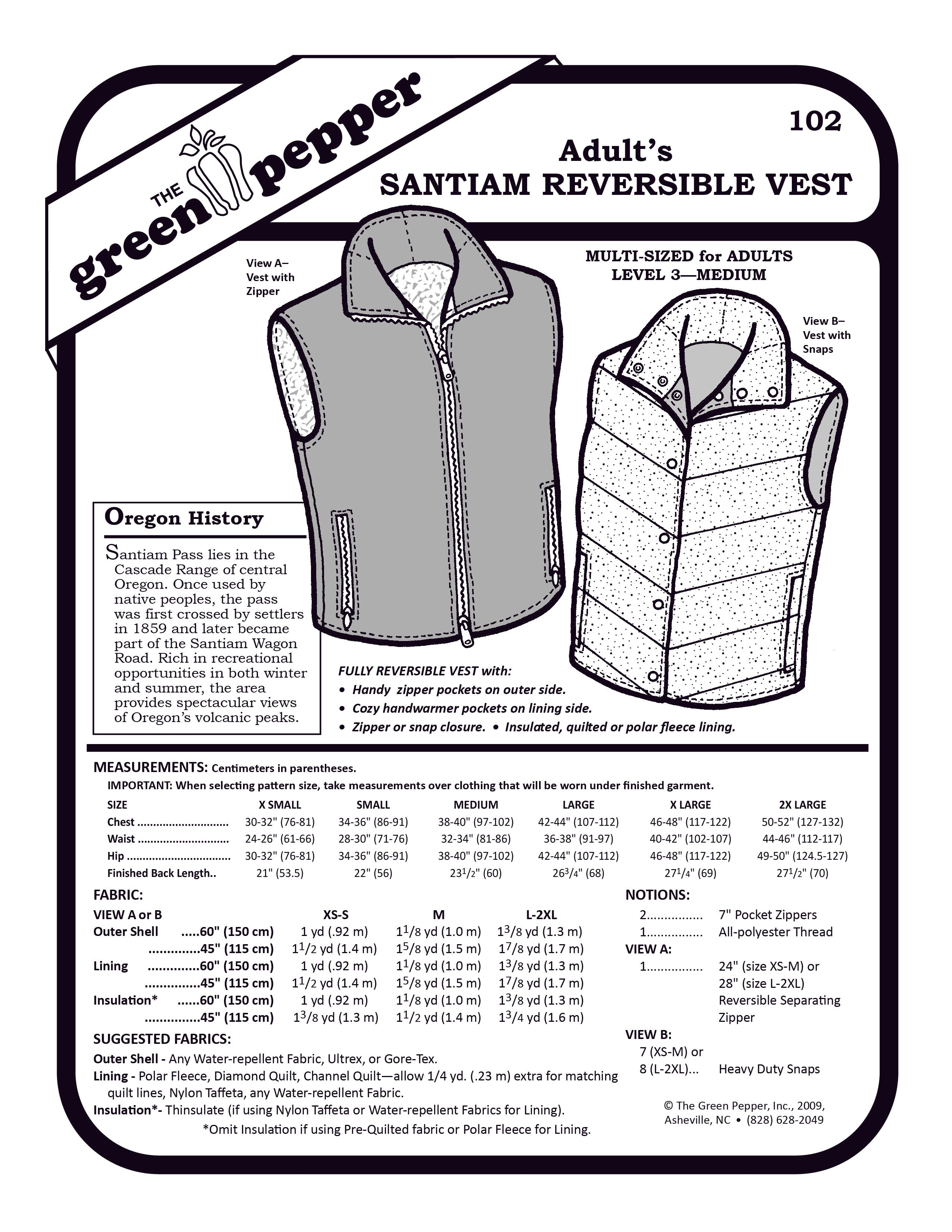 image of cover for sewing pattern