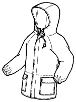pen and ink drawing of the 150 Oregon Jacket.