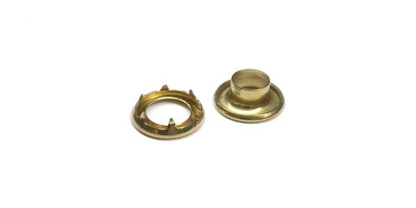 set of brass spur grommets