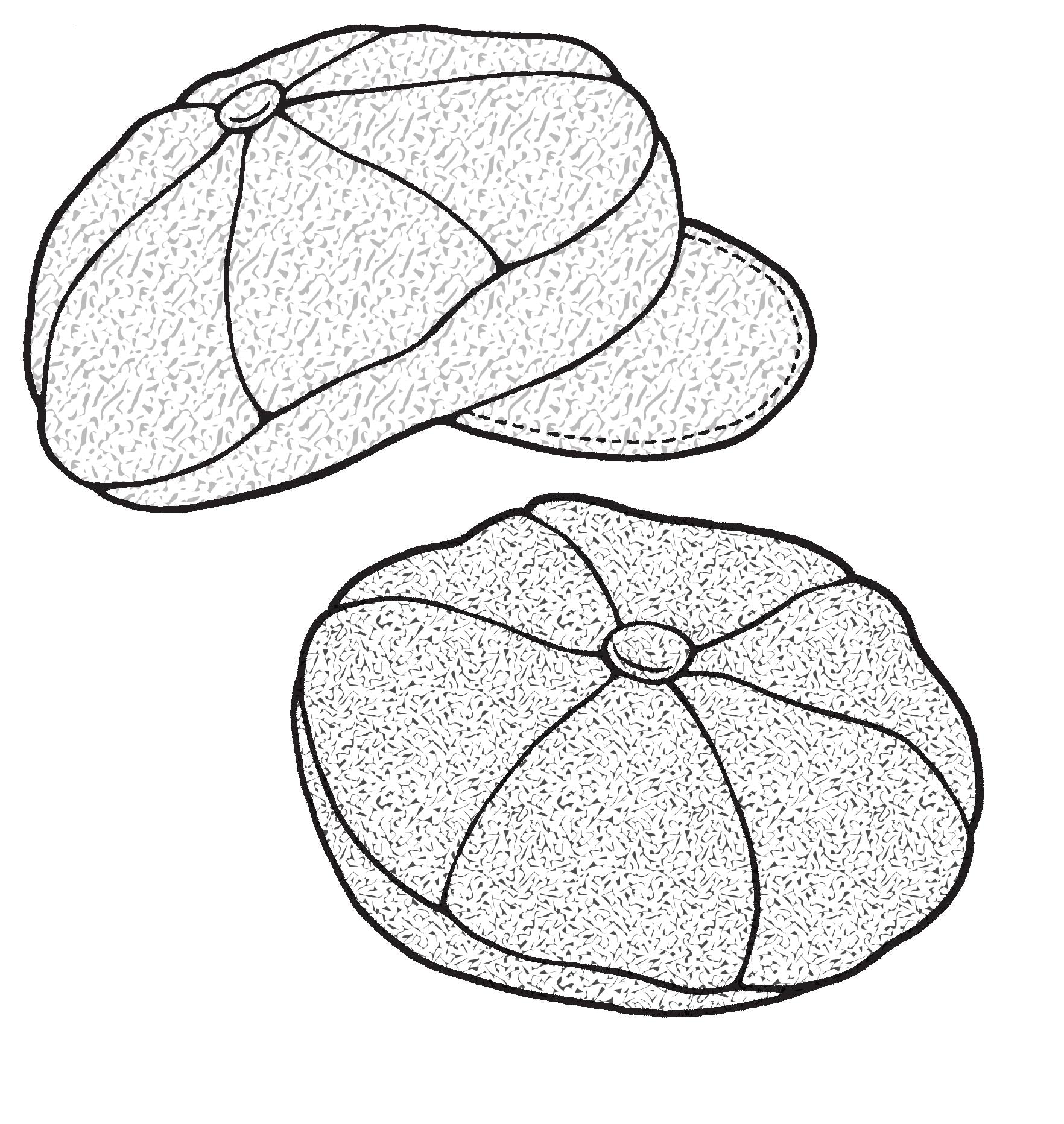 562 – City Streets Billed Beret Pattern