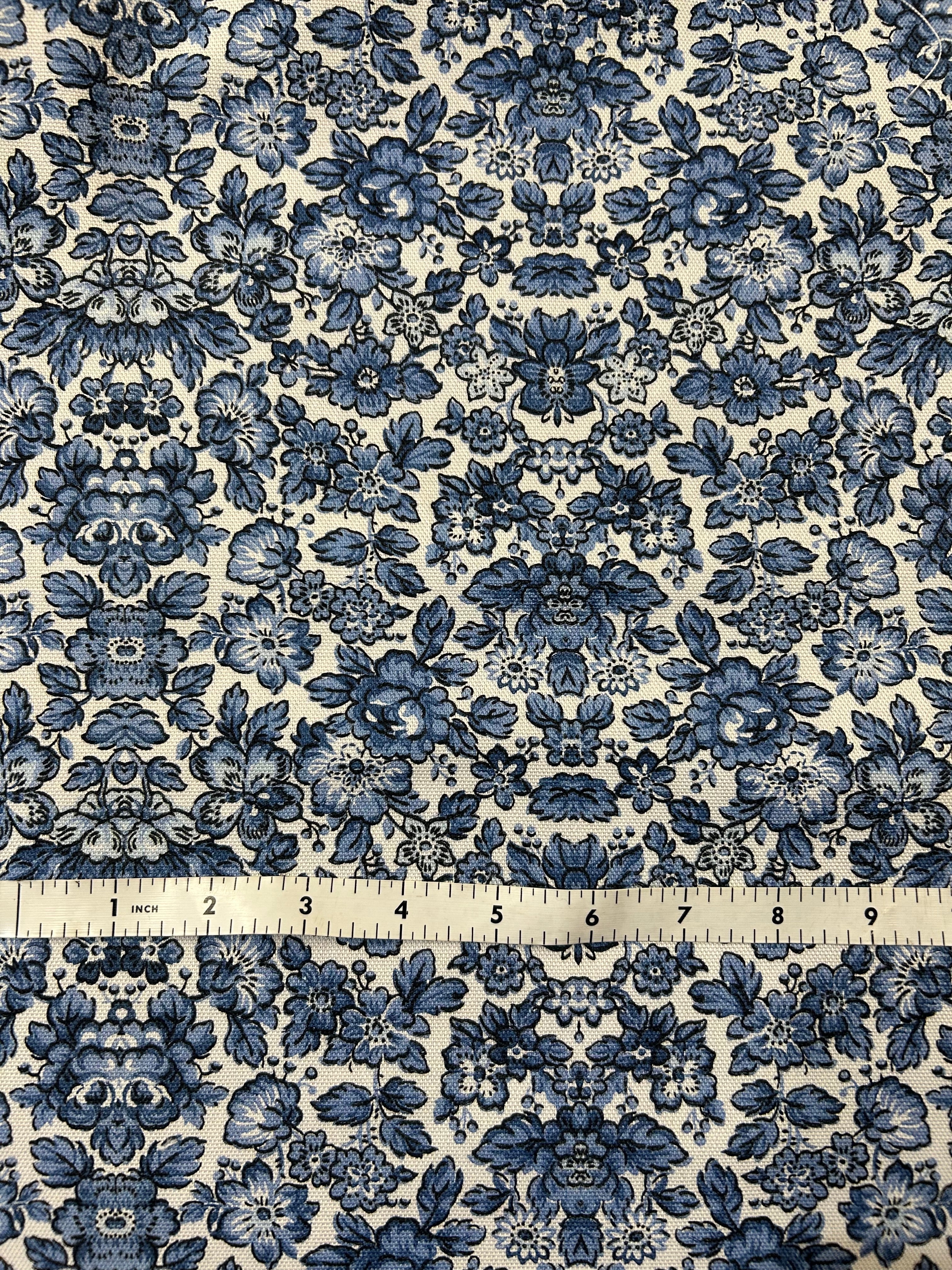 Cotton Canvas - Indigo Wallpaper