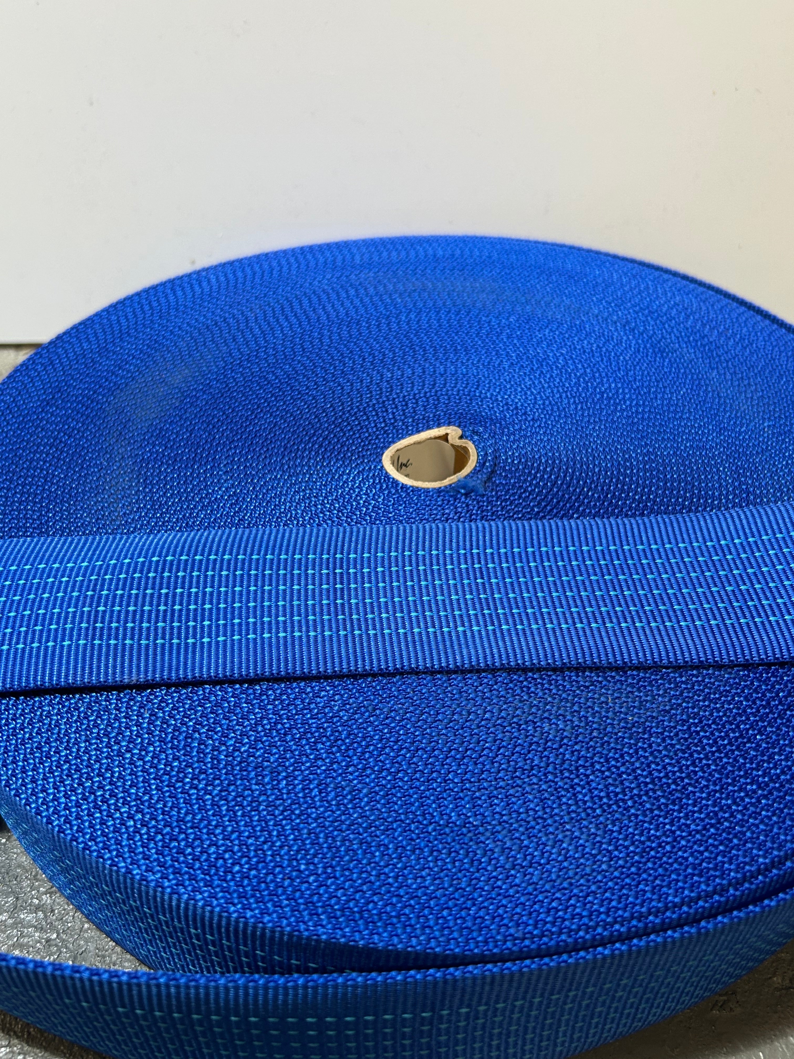 blue tubular webbing.