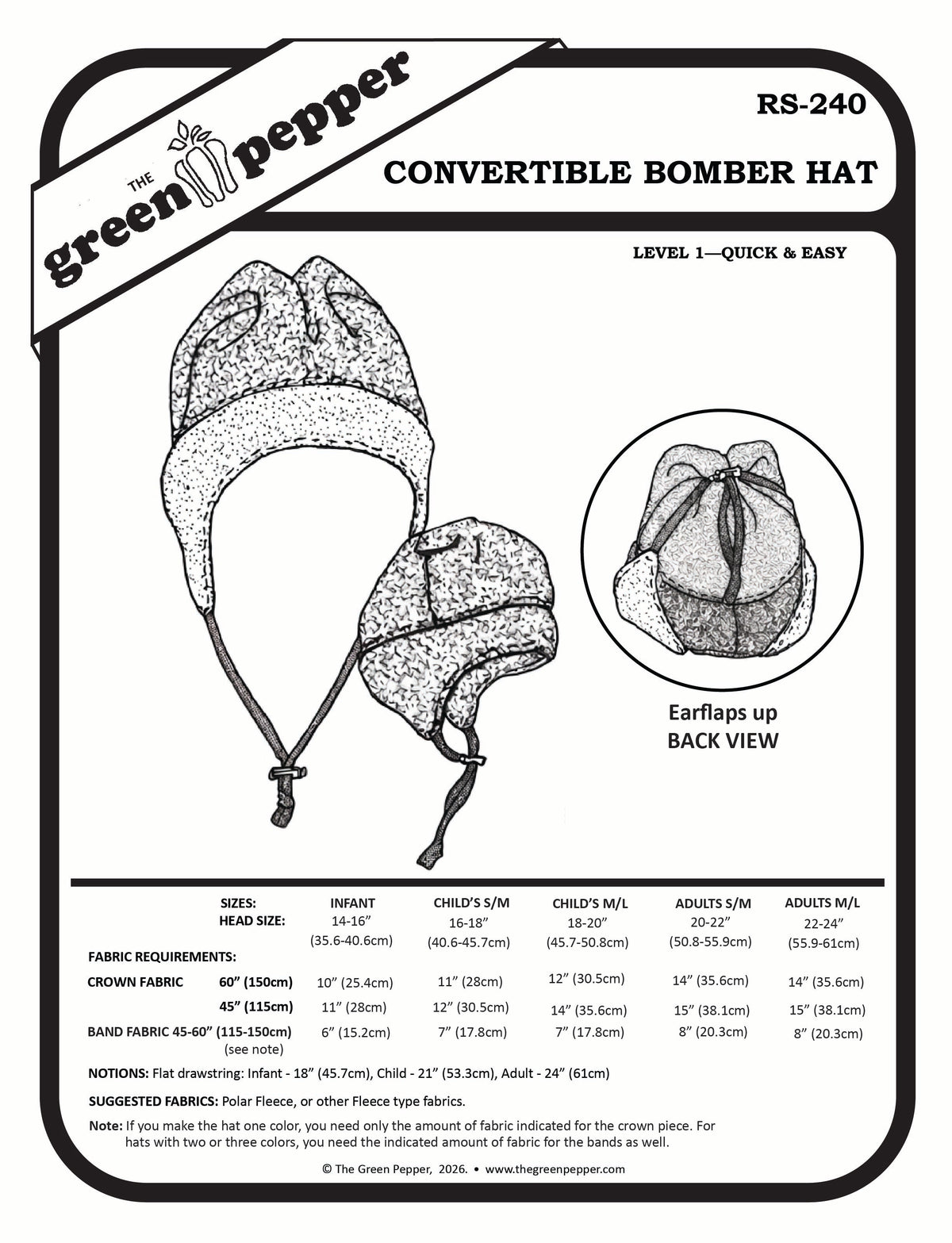 image of cover for RS240 Convertible Bomber Hat