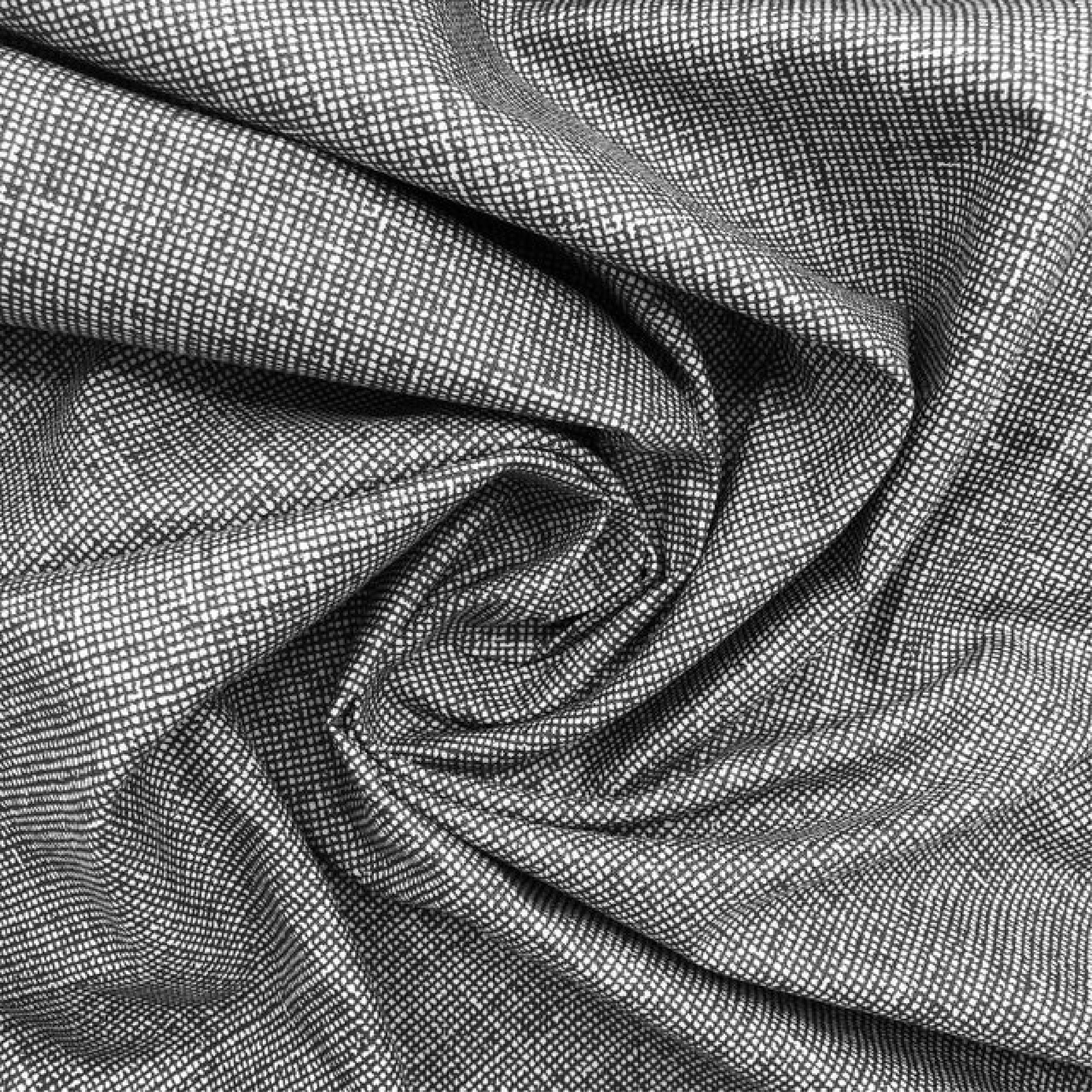 black check cotton laminated fabric