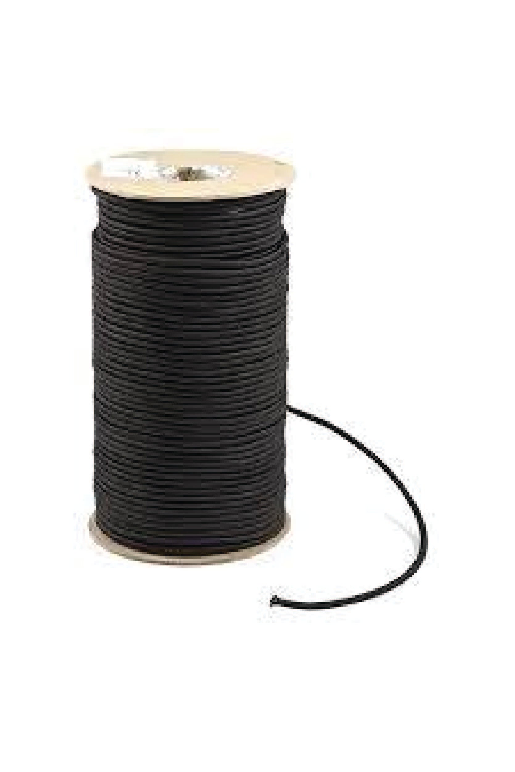 spool of black shock cord