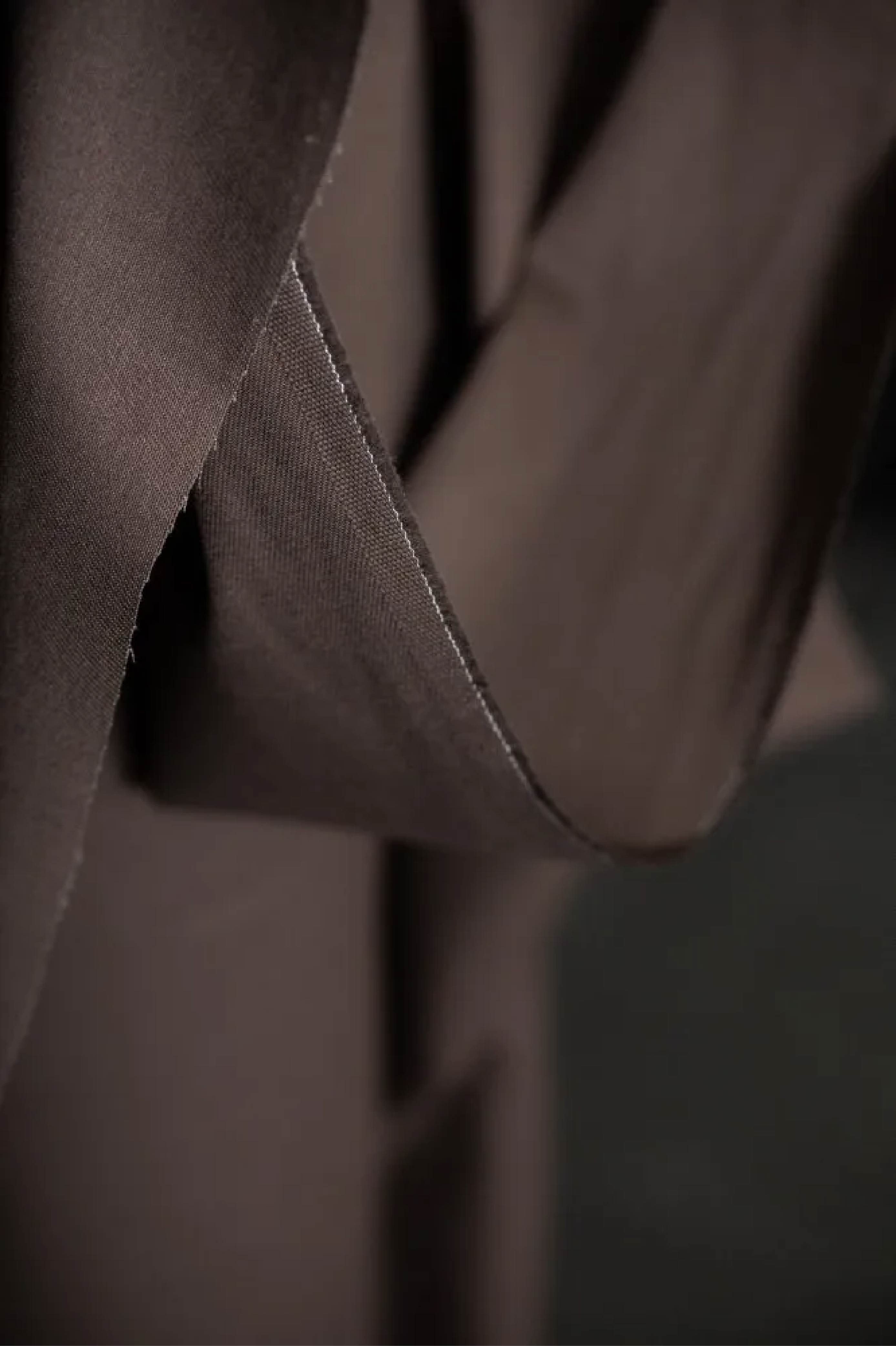 Organic Cotton Sanded Twill - Burnt Bourbon