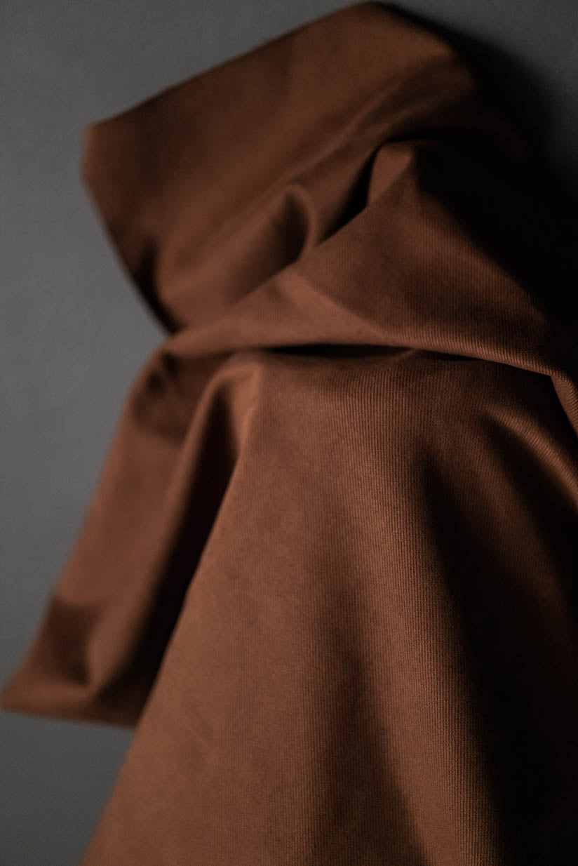 Cotton Sanded Twill - Tobacco