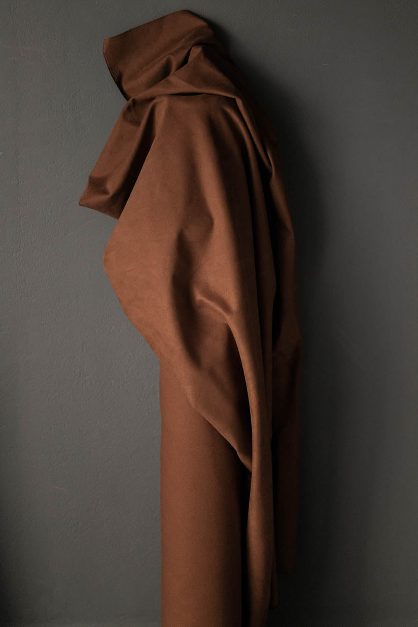 Cotton Sanded Twill - Tobacco