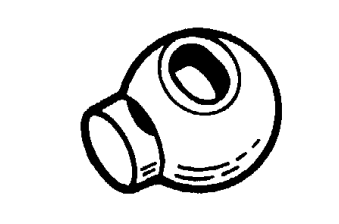 Pen and Ink drawing of a toggle lock ball.
