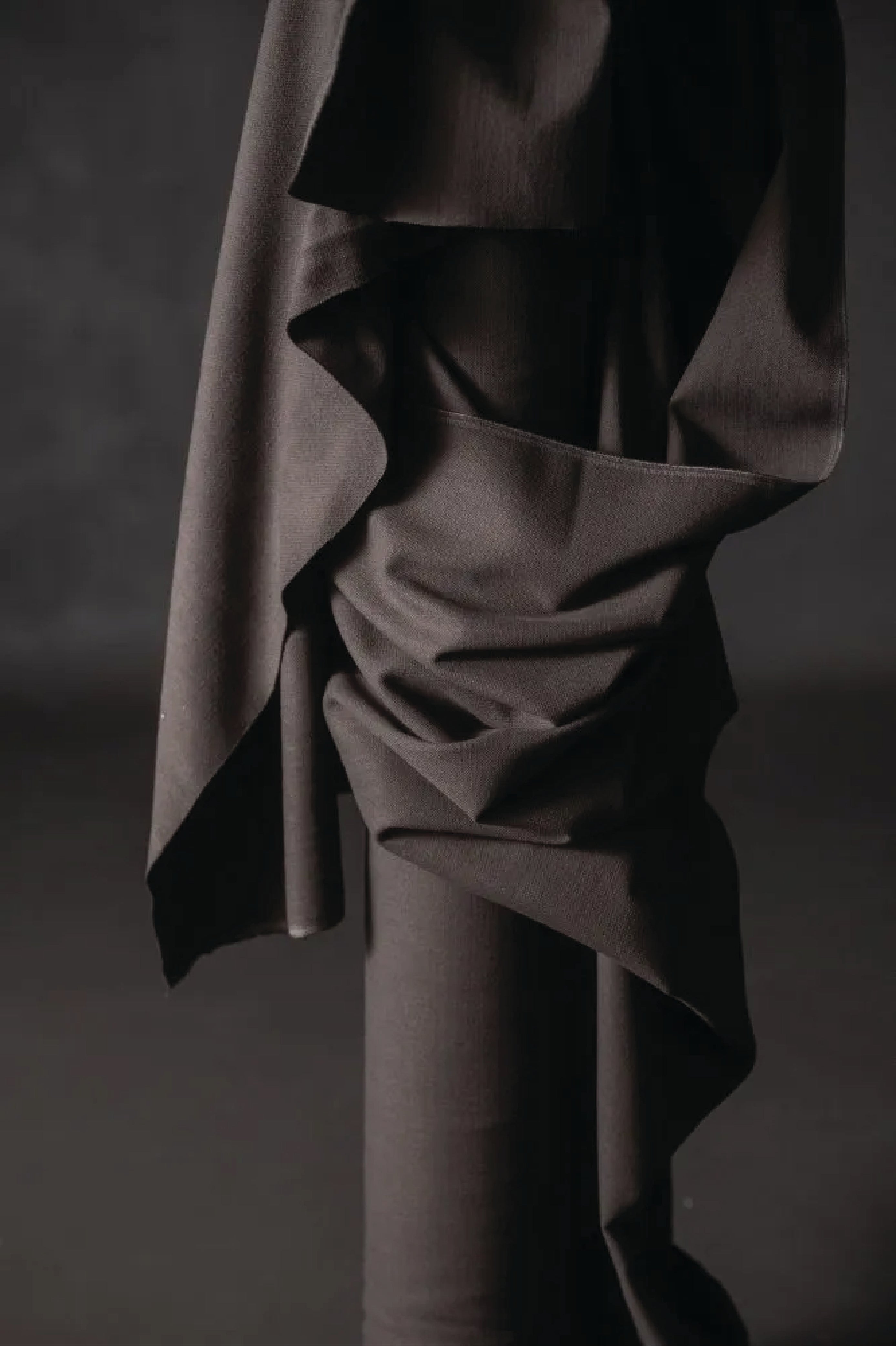 Artisan Heavy Recycled Cotton Canvas - Warm Charcoal