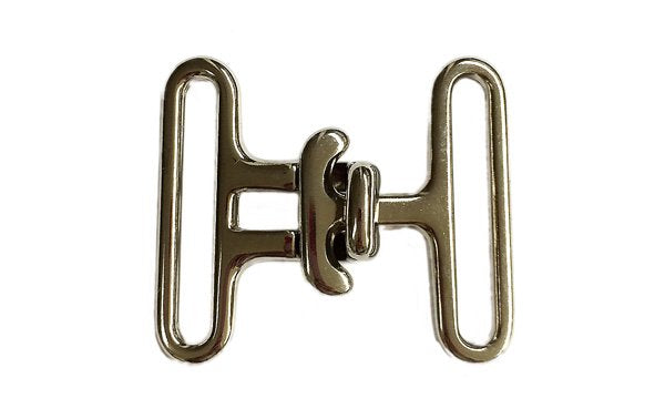 Metal surcingle on a white background