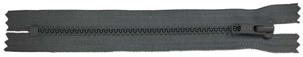 grey zipper on a white background
