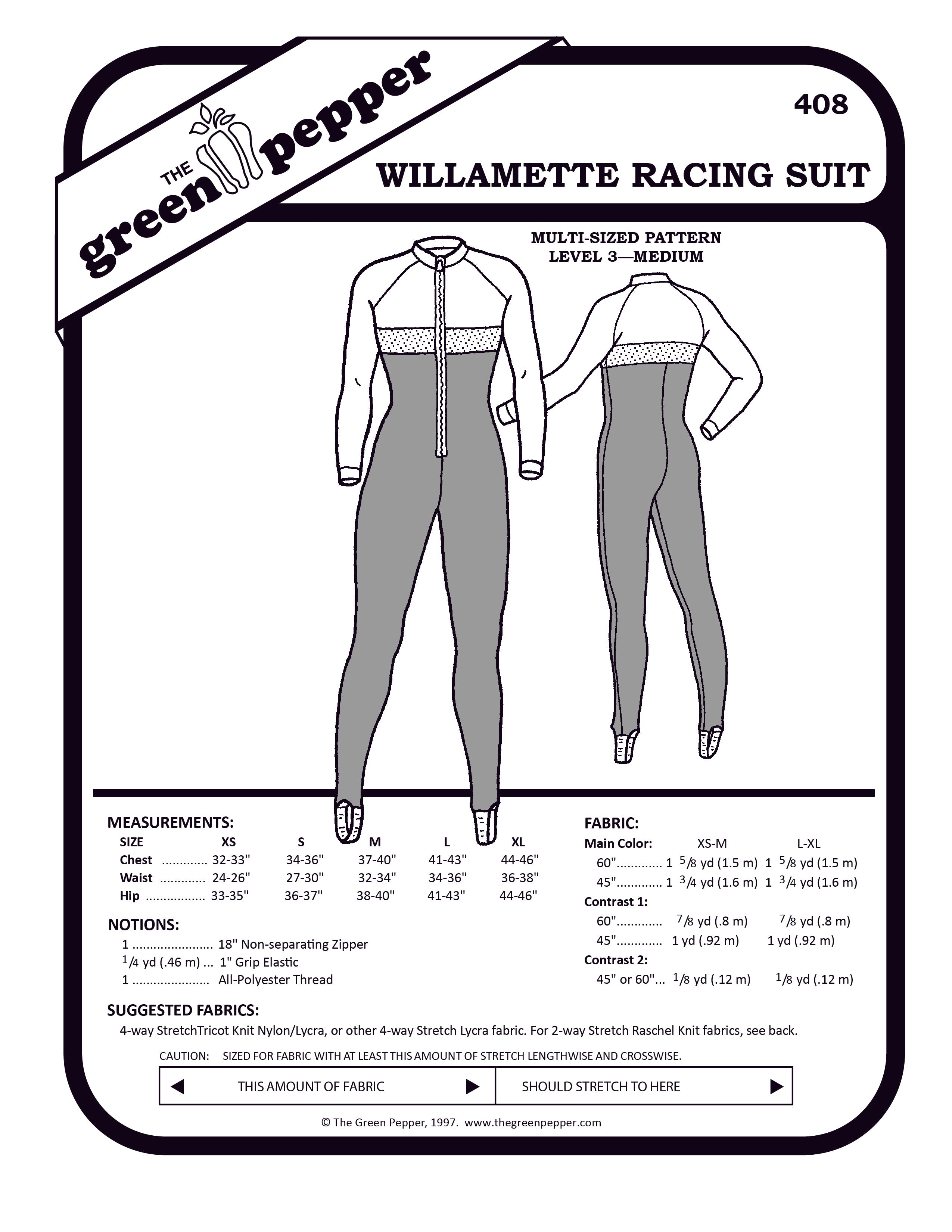Image of cover for the 408 Willamette Racing Suit