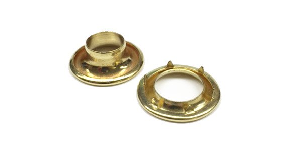 set of brass spur grommets