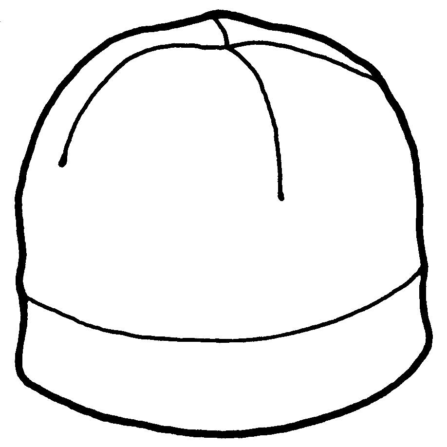polar beanie line drawing