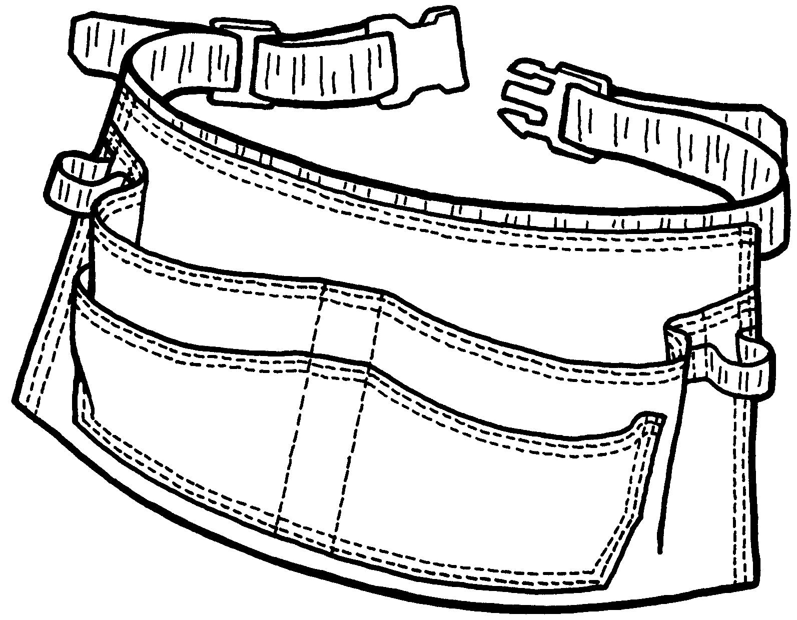 drawing of a tool belt