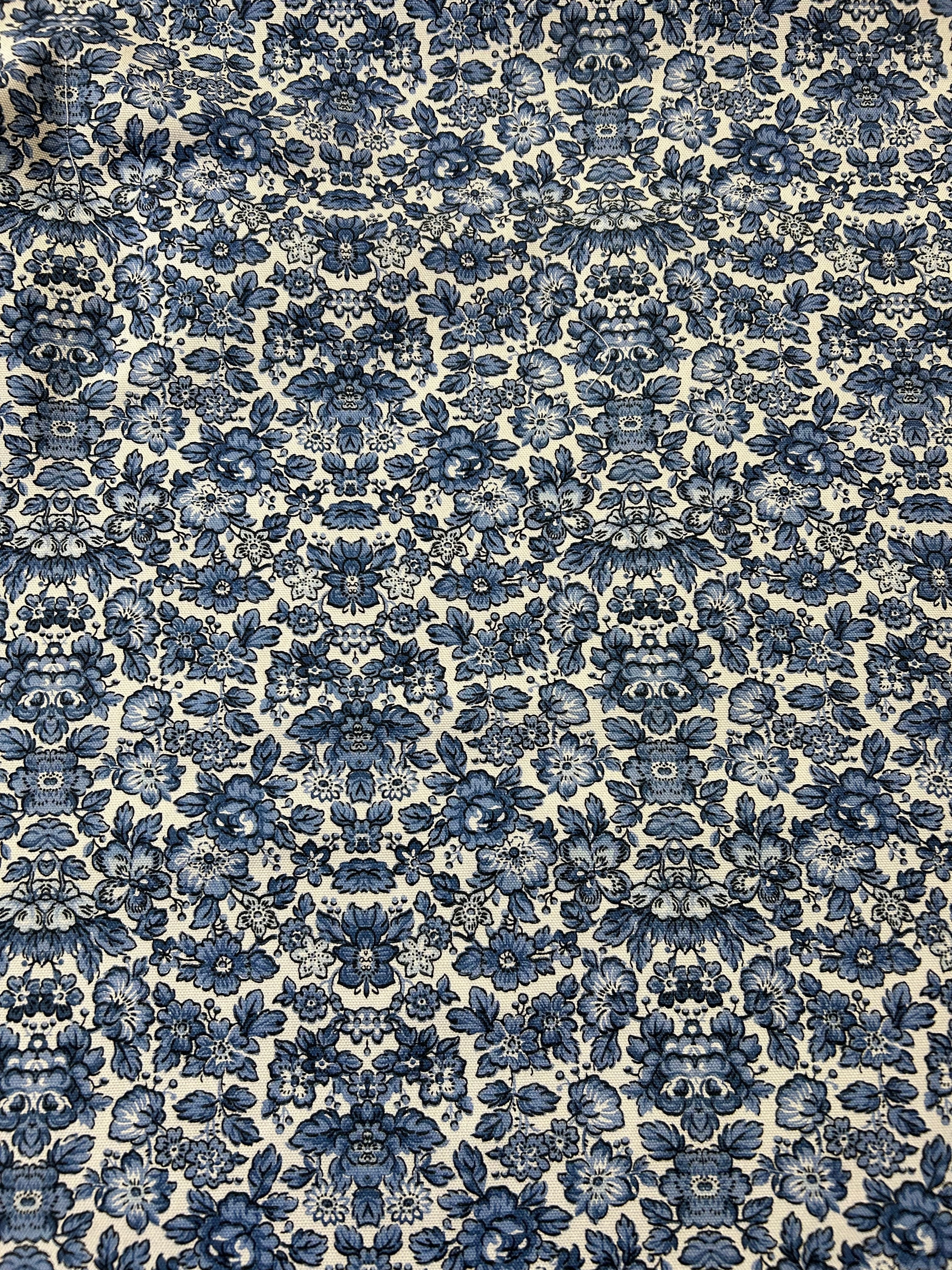 Cotton Canvas - Indigo Wallpaper