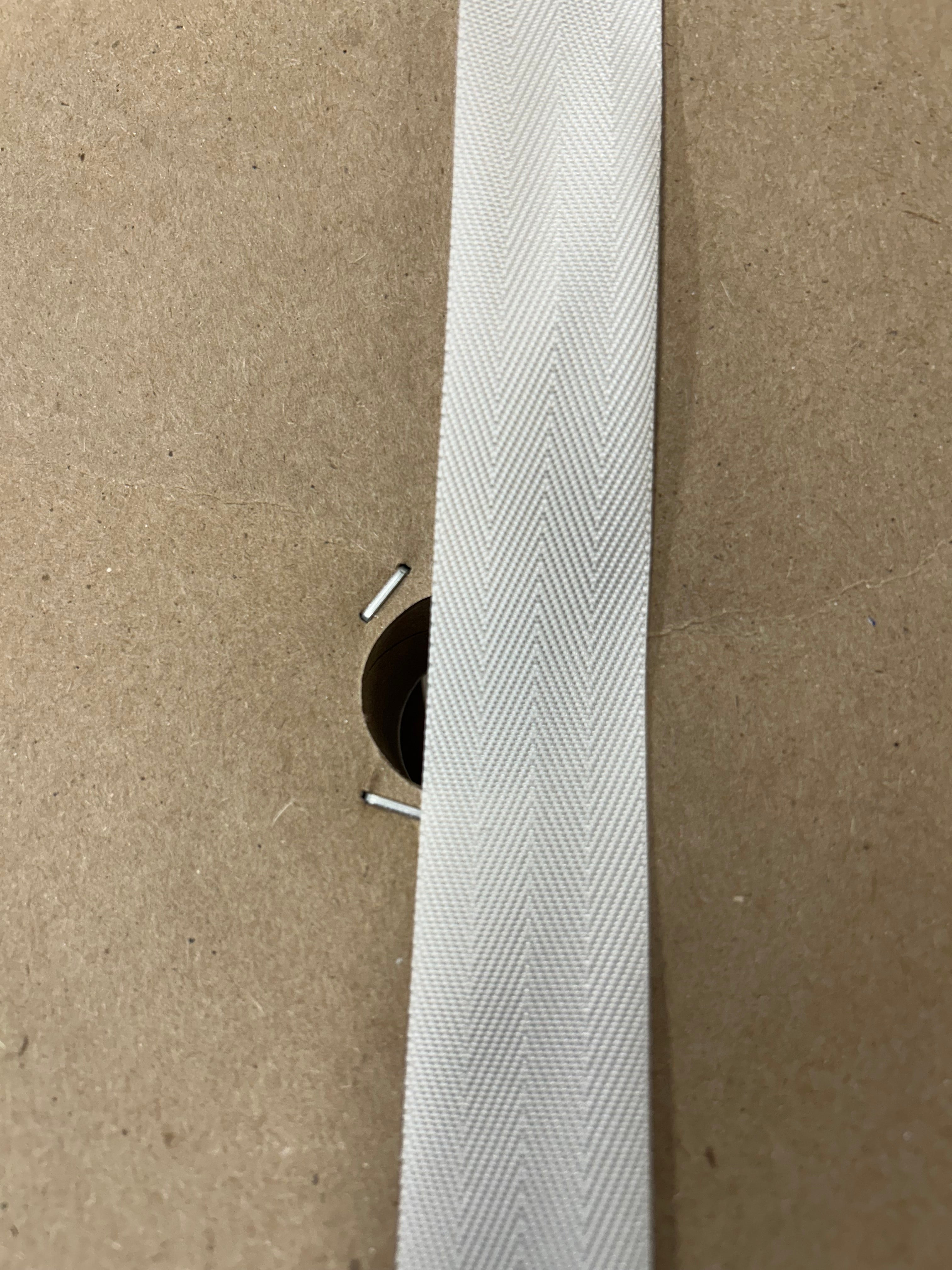 White nylon twill tape.