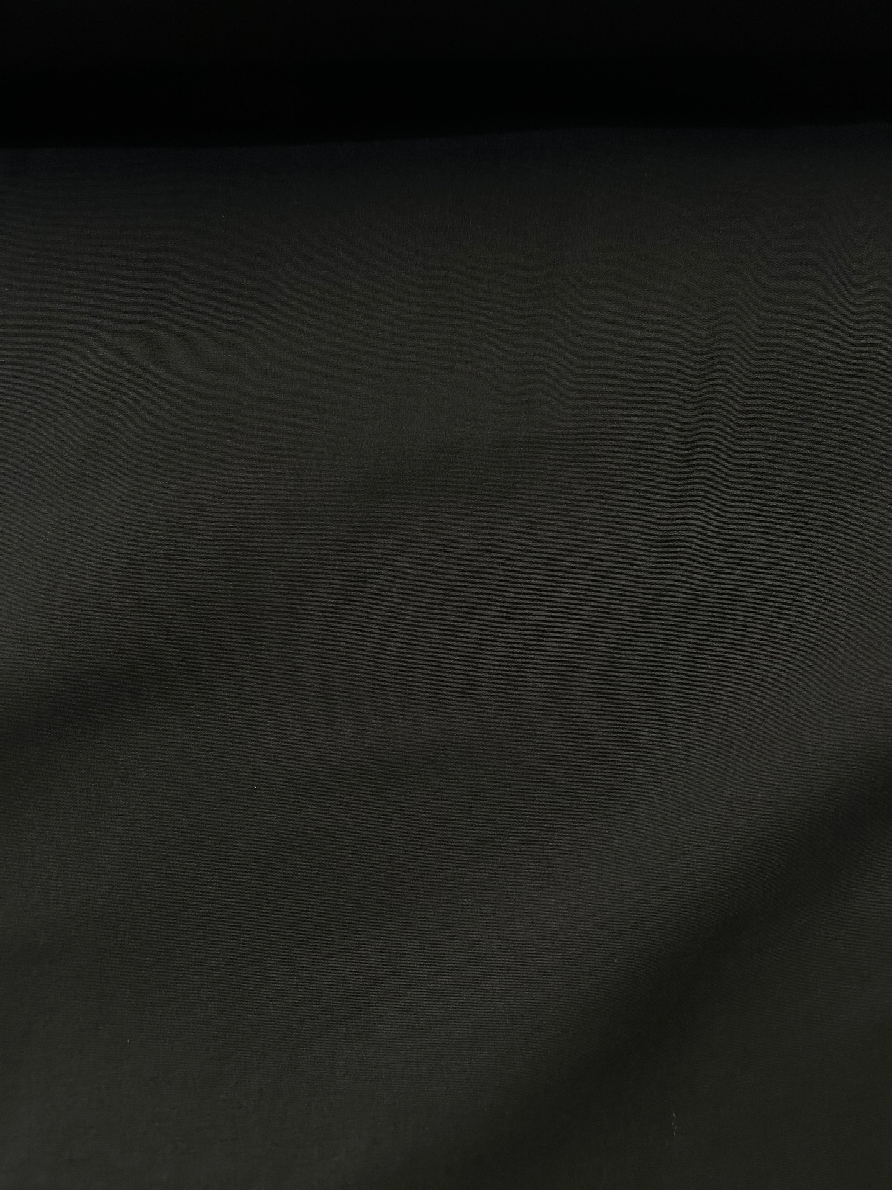 Close-up of black nylon fabric 