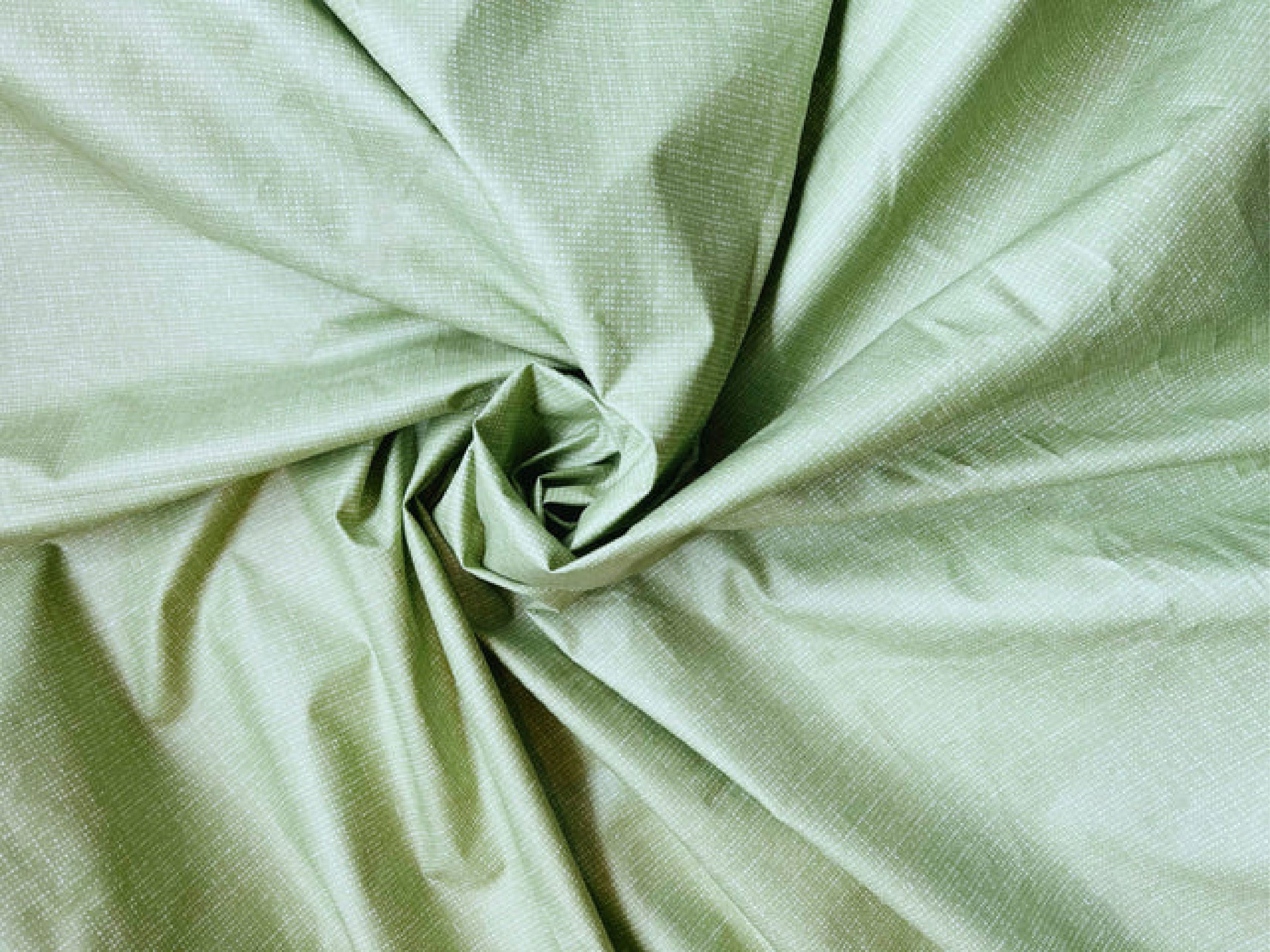 green check laminated cotton fabric