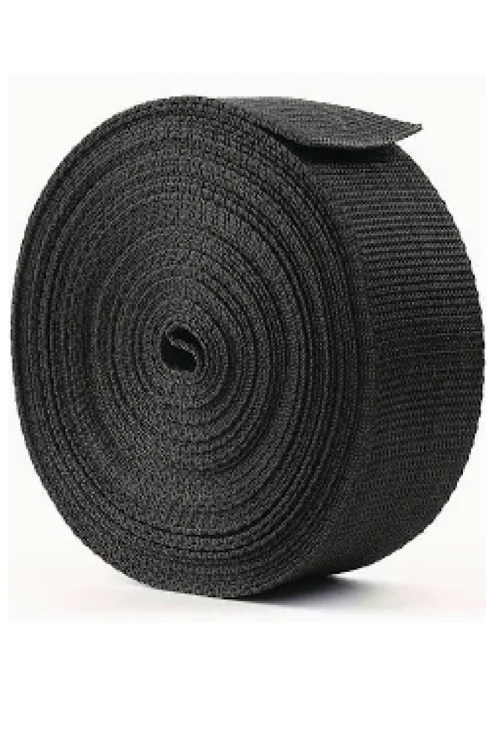 roll of black polypropolene webbing