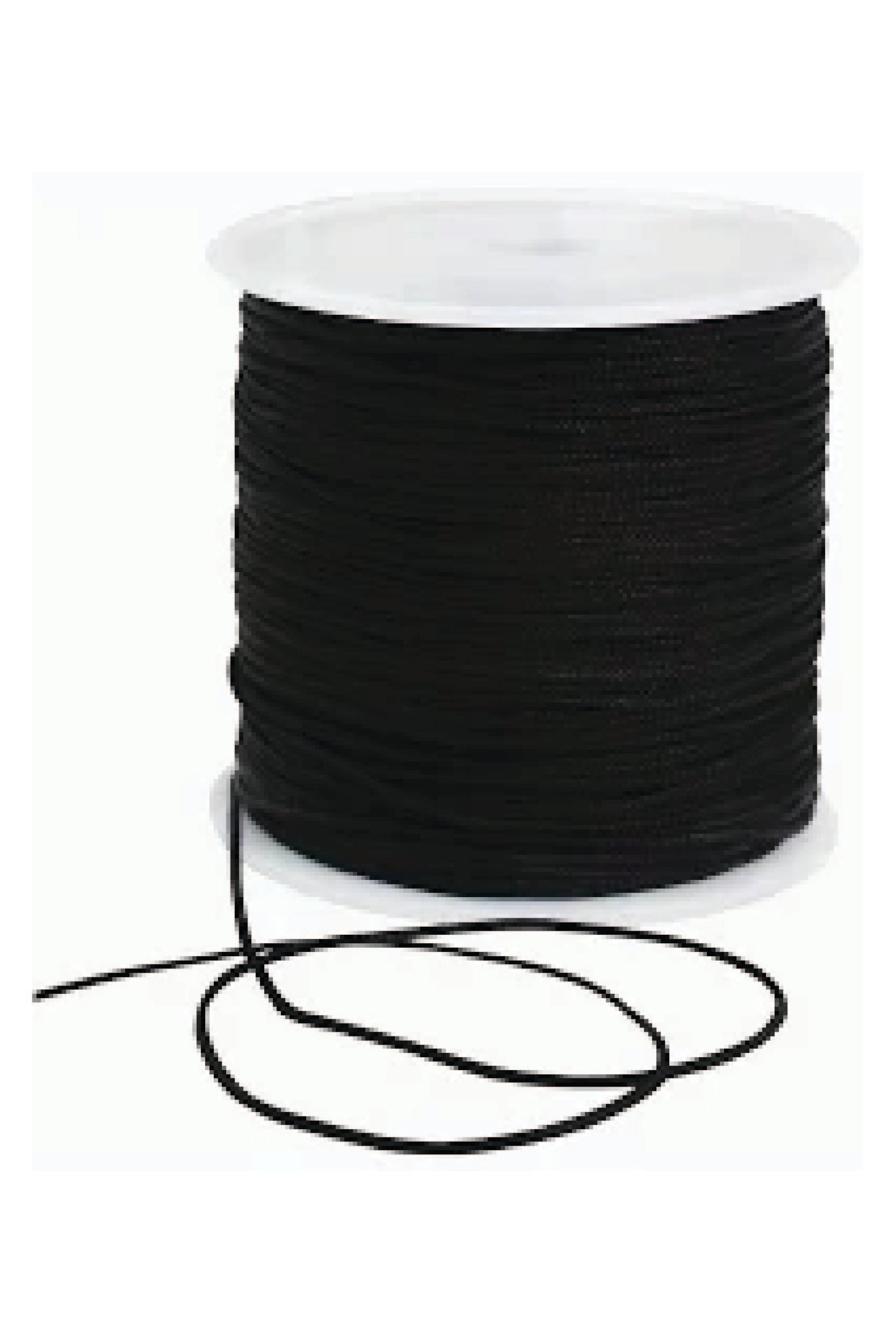 black cording on a roll