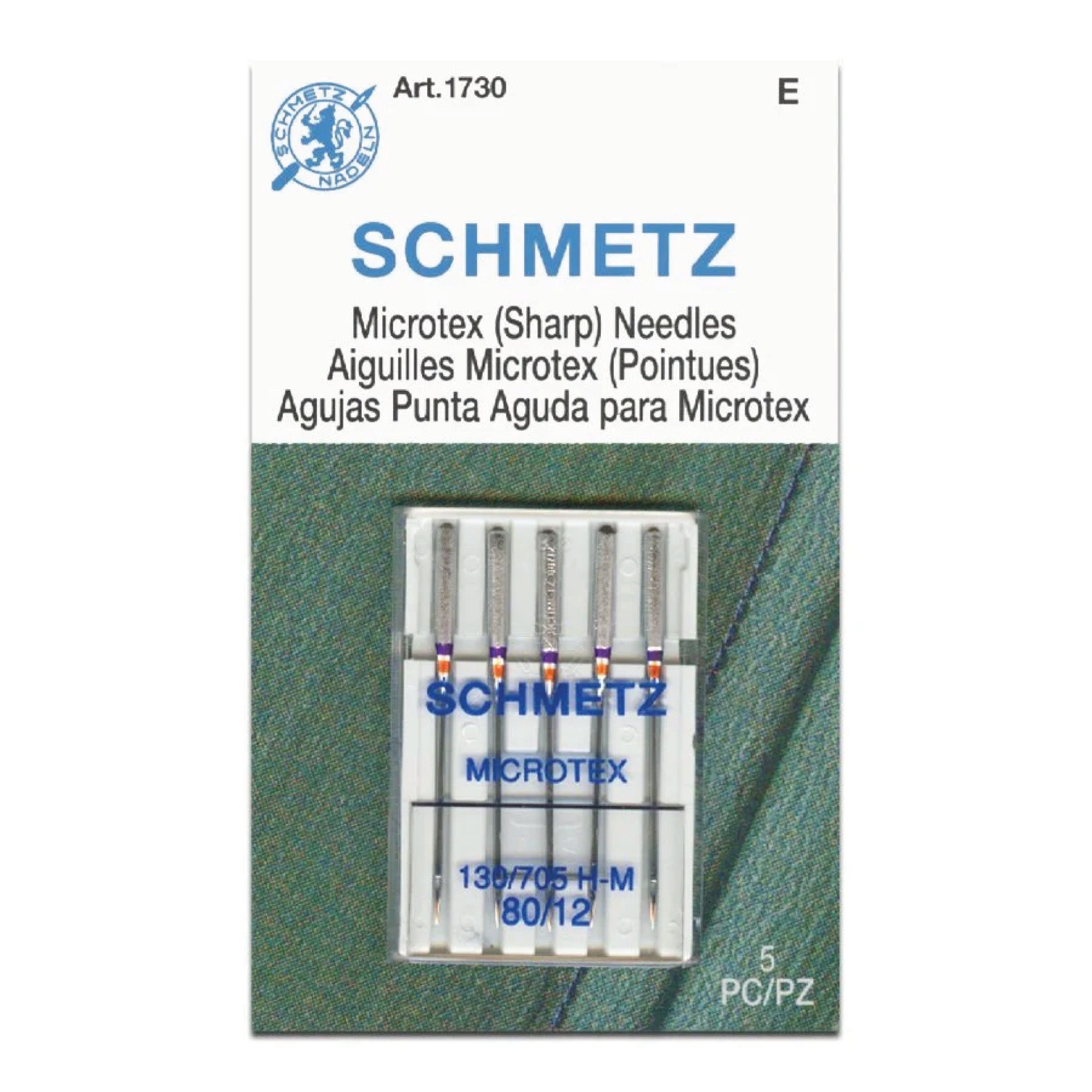 package of schmetz microtex needles