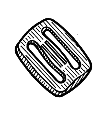 Pen and ink illustration of a plastic slider