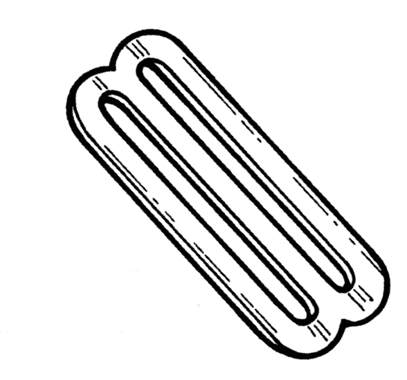 pen and ink illustration of nickel plated slider